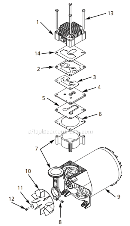 Page A Diagram and Parts List for WL362002AJ 2002 Campbell Hausfeld Compressor